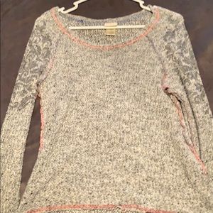 Gray day trip sweater